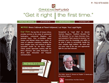 Tablet Screenshot of greeneinfusolaw.com